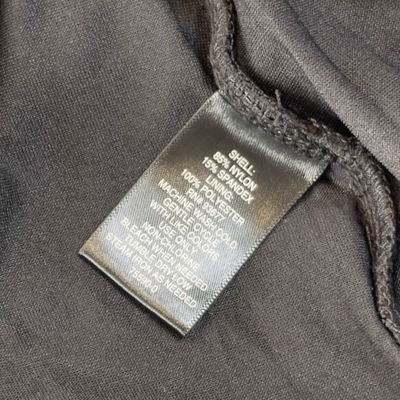 Bold Elements Womens Size Large Midi A-Line Skirt Black Polka-Dot Mesh NEW - Picture 9 of 11